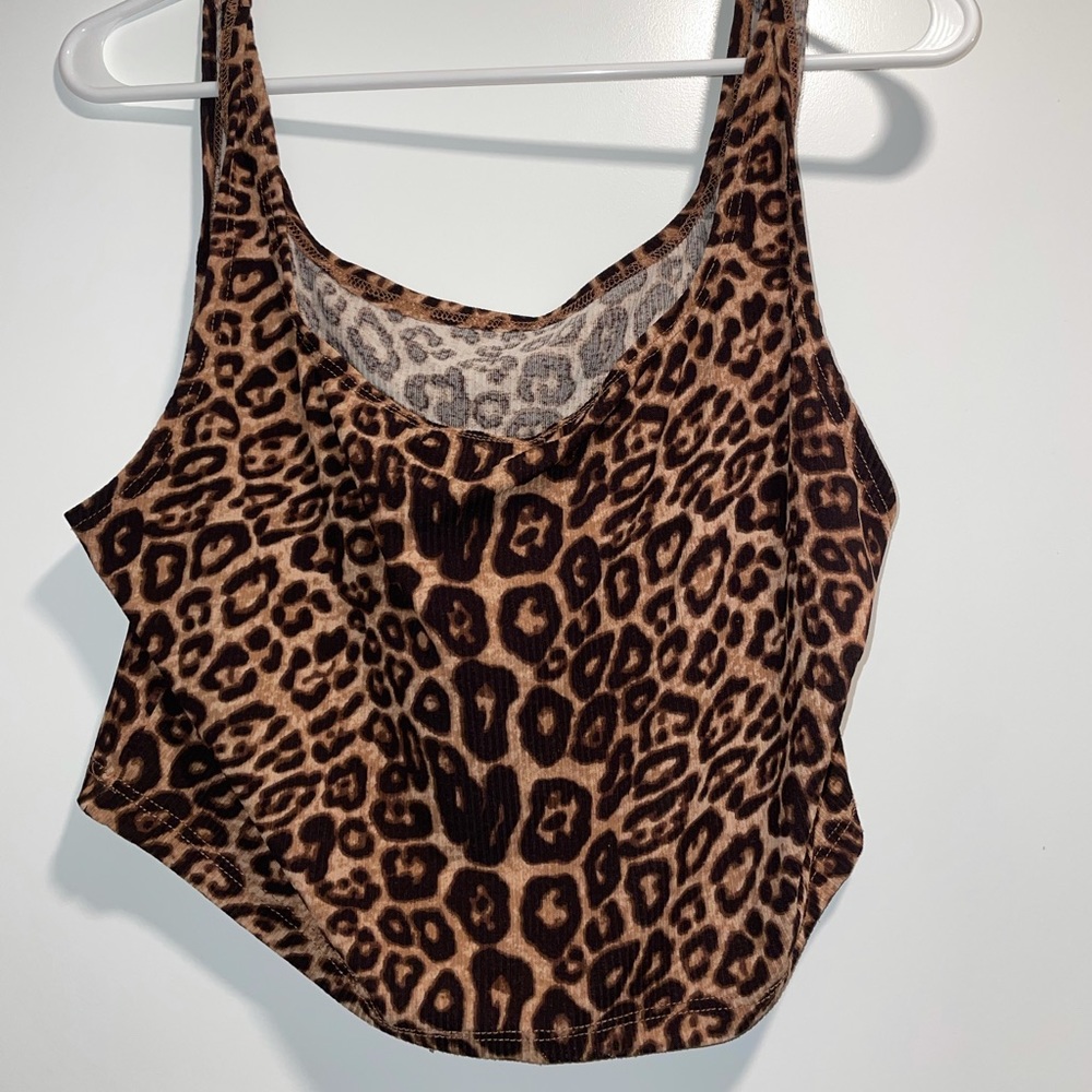 Leopard Print pretty little thing tank top